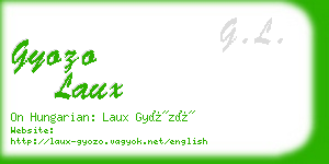 gyozo laux business card